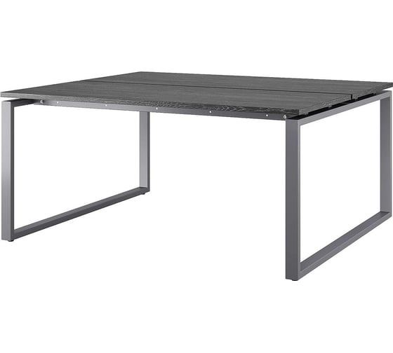 Стол офисный Kobor  P/2-140/120 graphite/wood 215974