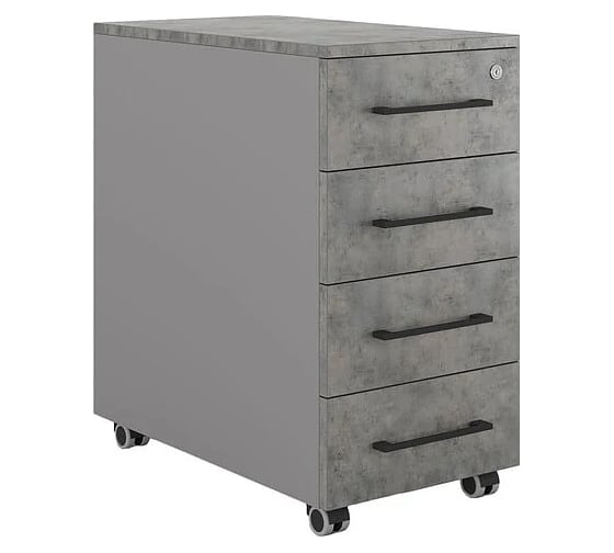 Тумба мобильная Kobor TМ4-40/80 aluminum/chicago 221686