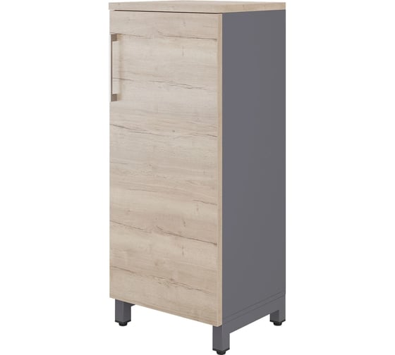 Шкаф распашной Kobor HR/3-45/60/M graphite/natural 220936