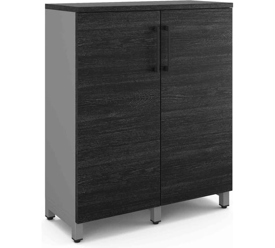 Шкаф распашной Kobor HR/3-90/40/M aluminum/wood 221900