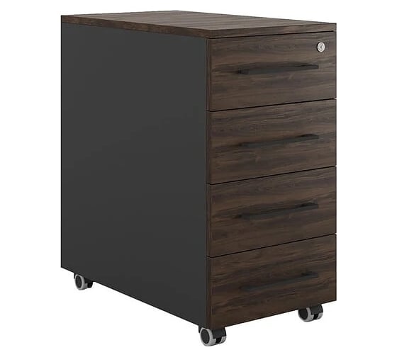 Тумба мобильная Kobor TМ4-40/70 black/charlston 220596
