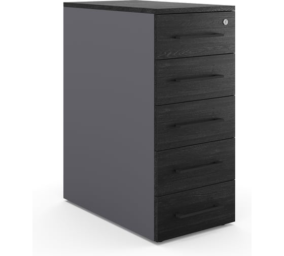 Тумба приставная Kobor TS5-40/70 graphite/wood 221747