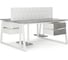 Стол офисный Kobor TR/2-80/120 white/chicago 217406 2