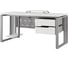 Стол офисный Kobor O2-80/80 aluminum/premium 213551 3