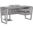 Стол офисный Kobor OTR-80/80 aluminum/chicago 214404 2