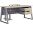 Стол офисный Kobor TR-180/60 graphite/natural 213917 2