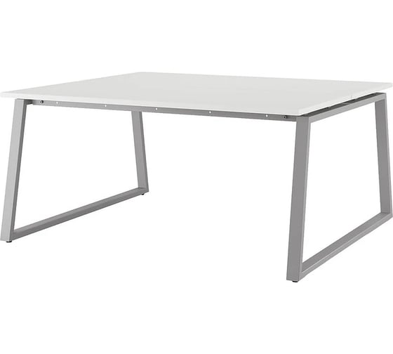 Стол офисный Kobor TR/2-80/140 aluminum/premium 217288