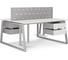 Стол офисный Kobor TR/2-80/140 aluminum/premium 217288 2