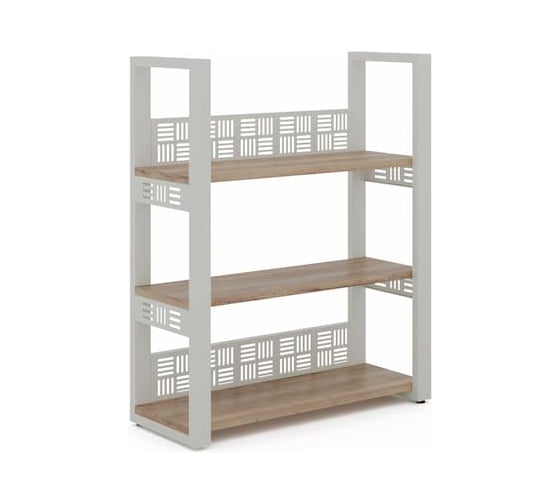 Стеллаж открытый Kobor SО3-60/36 white/natural 220170