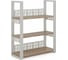 Стеллаж открытый Kobor SО3-60/36 white/natural 220170 1