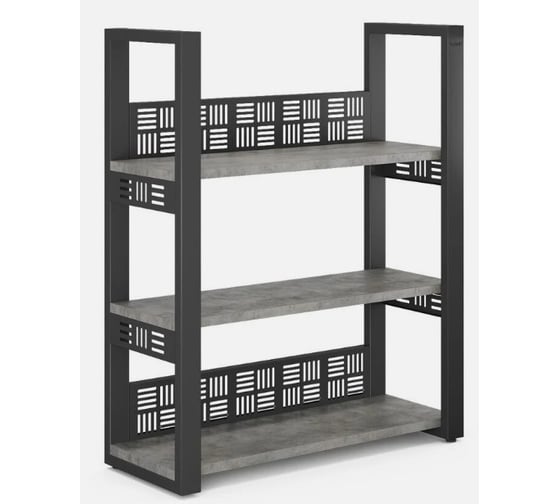Стеллаж открытый Kobor SО3-100/36 black/chicago 221308