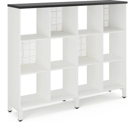Стеллажная система Kobor SQ-3Х4 white/wood 221514
