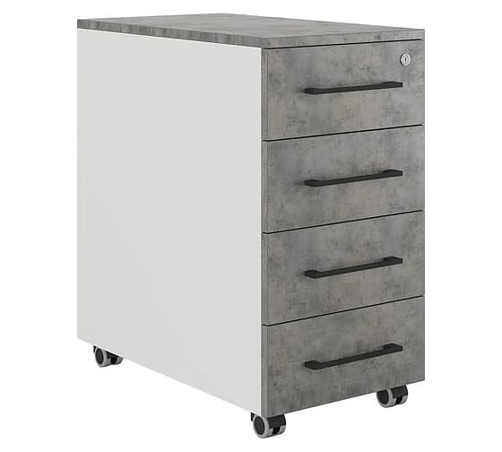 Тумба мобильная Kobor TМ4-40/70 white/chicago 221704