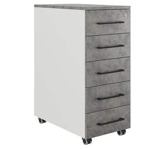 Тумба мобильная Kobor TМ5-40/50 white/chicago 221778