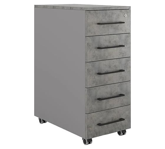 Тумба мобильная Kobor TМ5-40/70 aluminum/chicago 221761