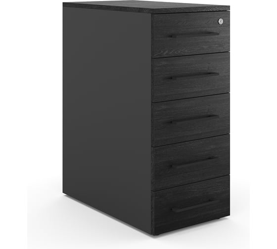 Тумба приставная Kobor TS5-40/60 black/wood 221727