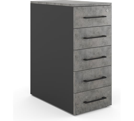 Тумба приставная Kobor TS5-40/60 black/chicago 221717