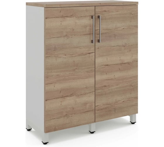 Шкаф распашной Kobor HR/3-90/40/M white/natural 220987