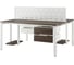Стол офисный Kobor P/2-120/160 white/charlston 216237 2