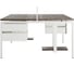 Стол офисный Kobor P/2-120/160 white/charlston 216237 3