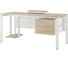 Стол офисный Kobor P-80/80 white/natural 210390 3