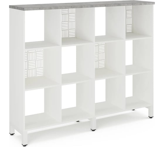Стеллажная система Kobor SQ-3Х4 white/chicago 221513