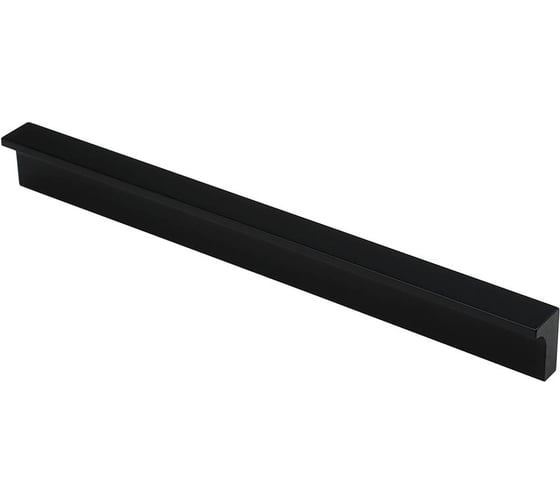 Ручка накладная Г-образная KERRON 160 мм, матовый черный S-2639-160 BL