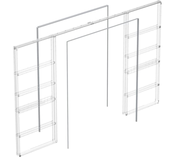 Комплект для обрамления пенала для двухстворчатой двери Armadillo SLD.Comfort-PENAL frame 1800/2900 AL 60823
