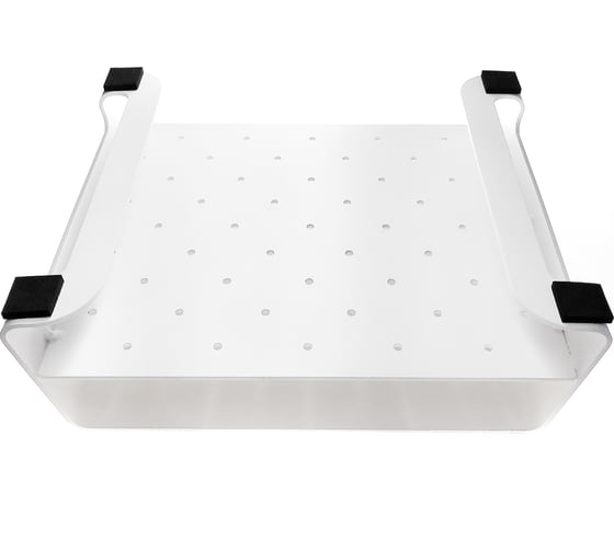 Алюминиевая подставка для мониторов и Mac EMBODIMENT белая EMB-MS-FS-W