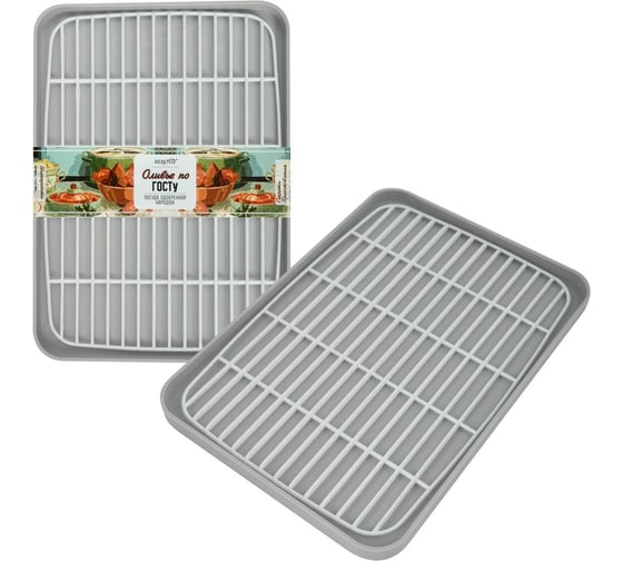 Сушилка МУЛЬТИДОМ с поддоном Оливье (агат), 32x23x2.5 см ИК 60598000