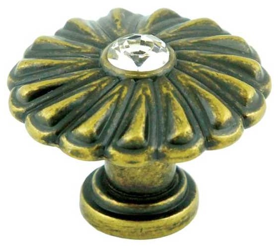 Ручка-кнопка BOYARD RC409EAB.4 европейская старинная латунь (комплект 2шт) 659272