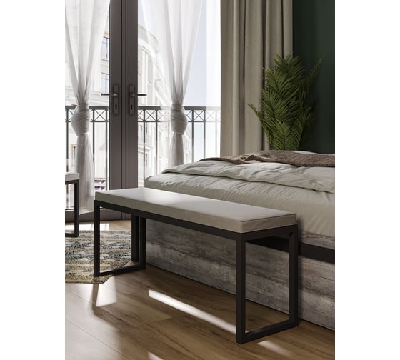 Банкетка Alternative Бастет 0.95 Грей Пч 950x390x450, в 1 коробке 57214