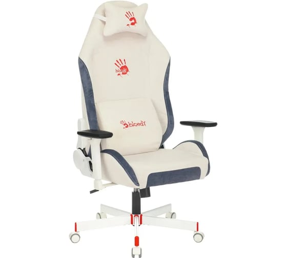 Кресло игровое A4TECH Bloody GC-330 белый, крестов. металл 1696360