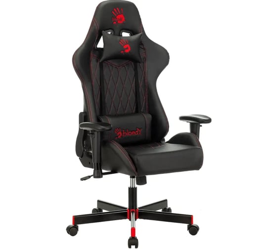 Кресло игровое A4TECH Bloody GC-800 черный, ромбик, экокожа, крестов. металл 1408994