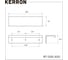 Комплект торцевых ручек KERRON RT-005-500 500 мм, хром, 2 шт. SET2(RT-005-500) 2