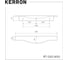 Комплект торцевых ручек KERRON RT-002-600 BL 600 мм, для фасада 18 мм, матовый черный, 2 шт. SET2(RT-002-600 BL) 2