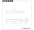 Комплект накладных ручек KERRON S-2639-320 BSG Г-образные, 320 мм, матовое золото, 4 шт. SET4(S-2639-320 BSG) 3