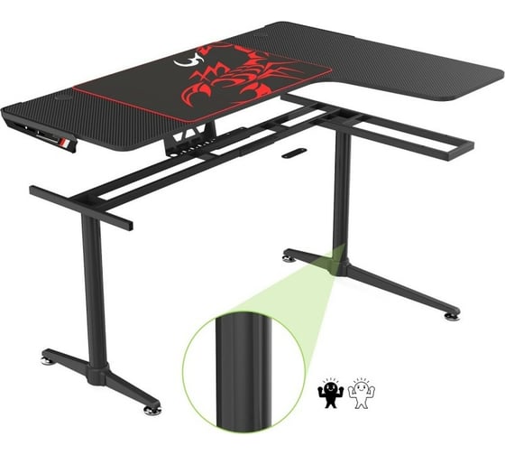 Игровой компьютерный стол EUREKA L60R ERK-L60R-B