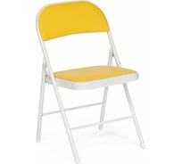 Складной стул Tetchair FOLDER mod. 032, 6 шт, каркас: металл, сиденье/спинка: экокожа, 41x51x76 см, желтый 11728