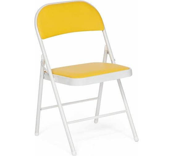Складной стул Tetchair FOLDER mod. 032, 6 шт, каркас: металл, сиденье/спинка: экокожа, 41x51x76 см, желтый 11728