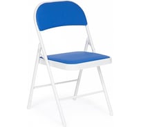 Складной стул Tetchair FOLDER mod. 032, 6 шт, 41x51x76 см, каркас: металл, сиденье/спинка: экокожа, синий 11727