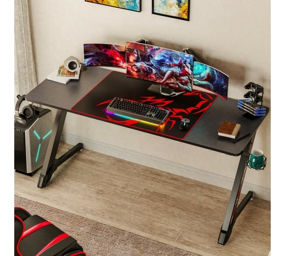 Игровой компьютерный стол EUREKA ERK-TN-Z60-BK