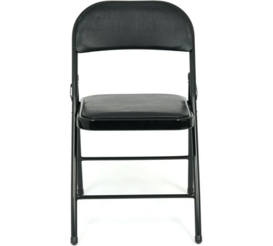 Складной стул Tetchair FOLDER mod. 032, 6 шт, 41x51x76 см, каркас: металл, сиденье/спинка: экокожа, черный 14100