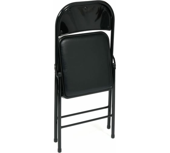 Складной стул Tetchair FOLDER mod. 032, 6 шт, 41x51x76 см, каркас: металл, сиденье/спинка: экокожа, черный 14100