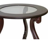 Журнальный стол Мебелик Грация (С) на колесах, темно-коричневый 7457