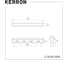 Ручка мебельная накладная T-образная KERRON 896 мм, матовый черный S-2638-896 BL 3
