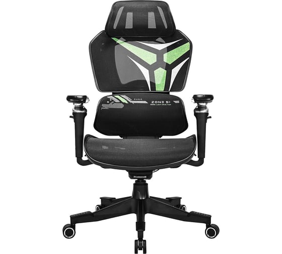 Кресло компьютерное ZONE51 FREELANCER X7 Black-Green Z51-FX7-GN