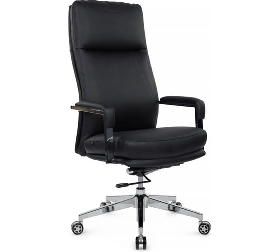 Кресло RV Леон RCH A916-1C черное ЦБ-00741798