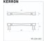 Ручка-скоба KERRON 160 мм, матовый черный, комплект 4 шт. RS-124-160 BL SET4(RS-124-160 BL) 2