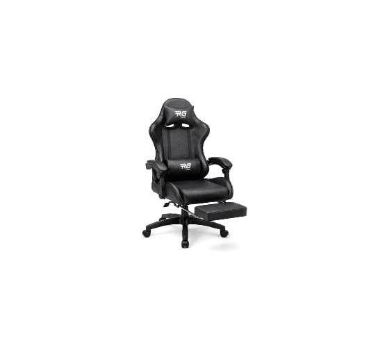 Кресло игровое BYROOM RG HEALER, экокожа, черный, с подставкой для ног BRGF813L-B